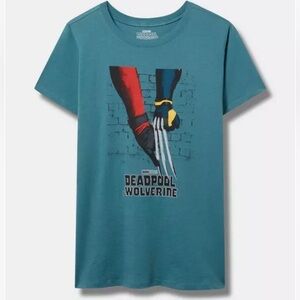 NWT Torrid Marvel Deadpool Wolverine Graphic short sleeve Tee size 2X 3X